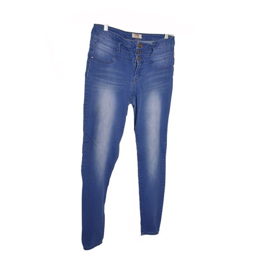 LEI Junior Stretch Denim Jeans Size 13 High Rise Skinny Slimming Fit Streetwear